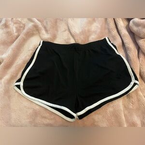 SHEIN EZwear Contrast Binding Track Shorts